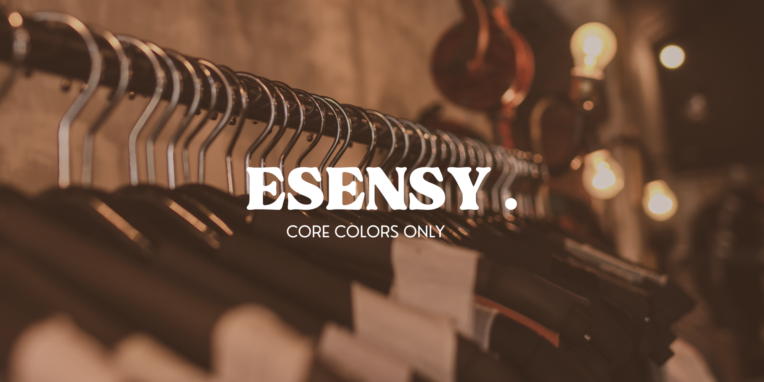 clothing rack boutique fashion banner landscape